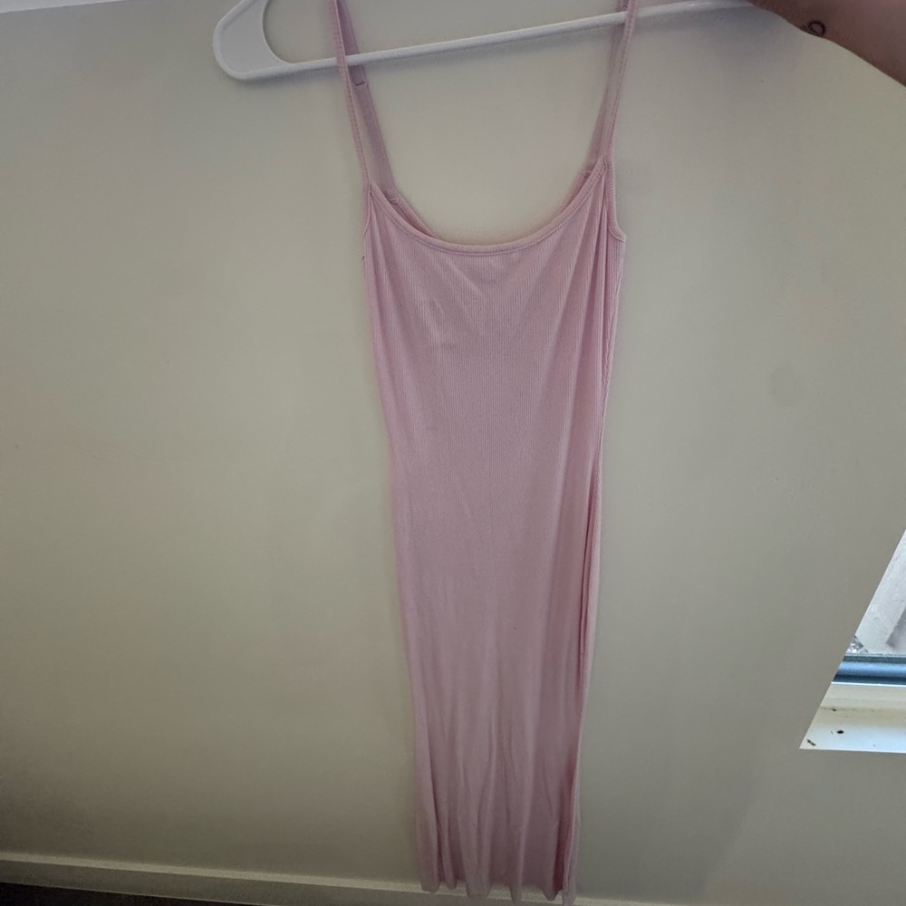 SKIMS soft lounge long slip dress cherry blossom pink small